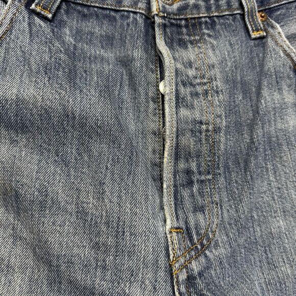 Levi’s 501 Jeans Men’s 36x27 Measured Tag 38x30 Altered Fade Thrashed Grunge - Picture 10 of 16